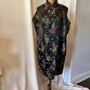 Black Silk Traditional Dress